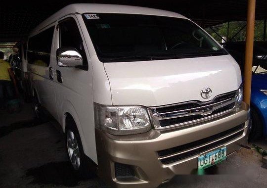 White Toyota Hiace 2012 Manual Gasoline for sale