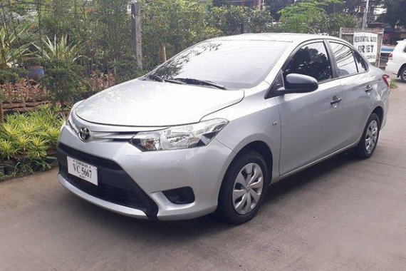 Silver Toyota Vios 2016 Manual Gasoline for sale 
