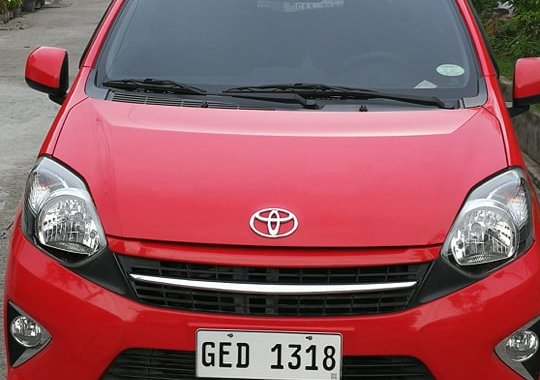Selling Red 2nd Hand Toyota Wigo 2016 Automatic