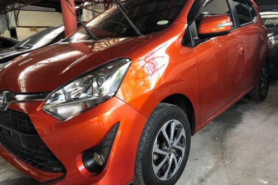 Orange Toyota Wigo 2017 for sale in Quezon City