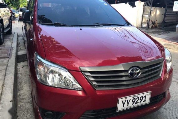 Red Toyota Innova 2016 Manual Diesel for sale in Quezon City
