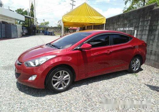 Selling Red Hyundai Elantra 2011 Automatic Gasoline at 45000 km 