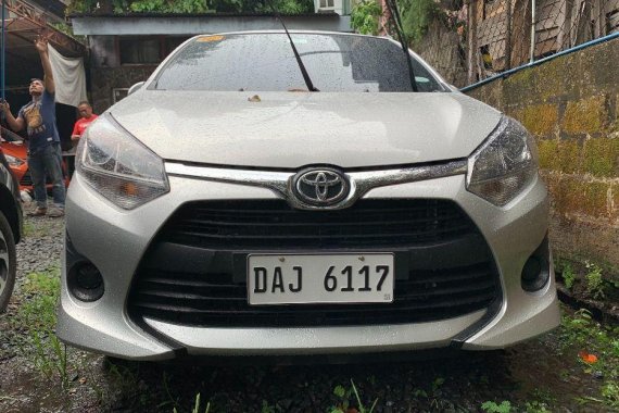 Silver Toyota Wigo 2019 Hatchback for sale in San Juan