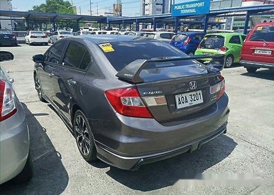 Grey Honda Civic 2014 Automatic Gasoline for sale 