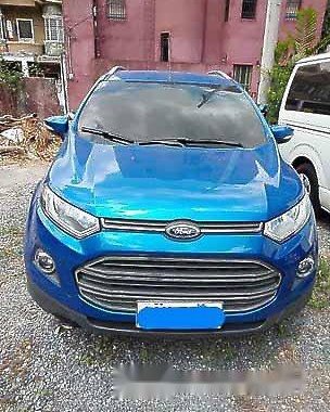 Blue Ford Ecosport 2014 at 22000 km for sale