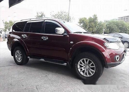 Sell Red 2012 Mitsubishi Montero Sport Automatic Gasoline at 45344 km