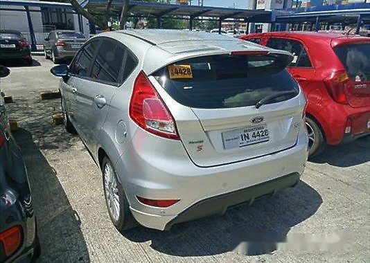 Silver Ford Fiesta 2017 Automatic Gasoline for sale 