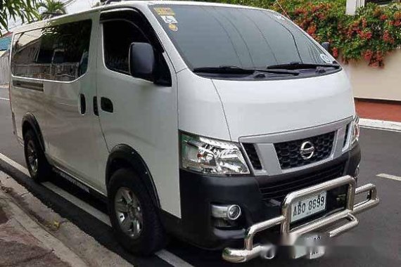 White Nissan Nv350 Urvan 2016 Manual Diesel for sale in Manila