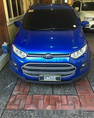 Selling Blue Ford Ecosport 2017 at 16500 km 