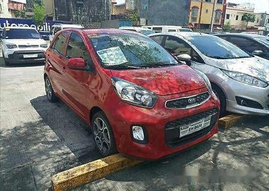 Selling Red Kia Picanto 2017 Manual Gasoline at 8445 km