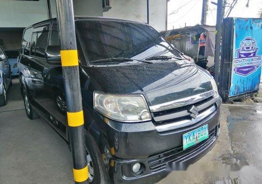 Black Suzuki Apv 2011 Manual Gasoline for sale