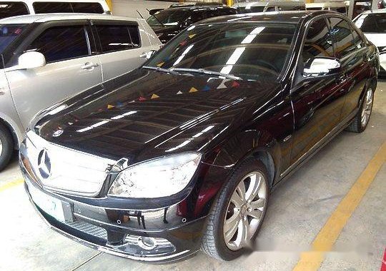 Black Mercedes-Benz C200 2007 Automatic Gasoline for sale 