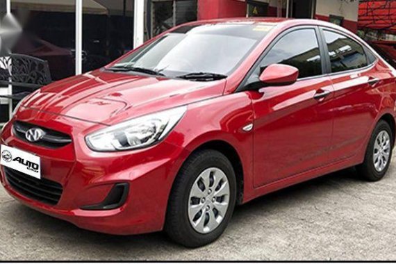 Red Hyundai Accent 2018 Automatic Diesel for sale in Cainta