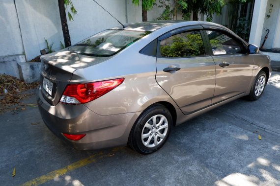 2014 Hyundai Accent Manual Gasoline at 52000 km for sale