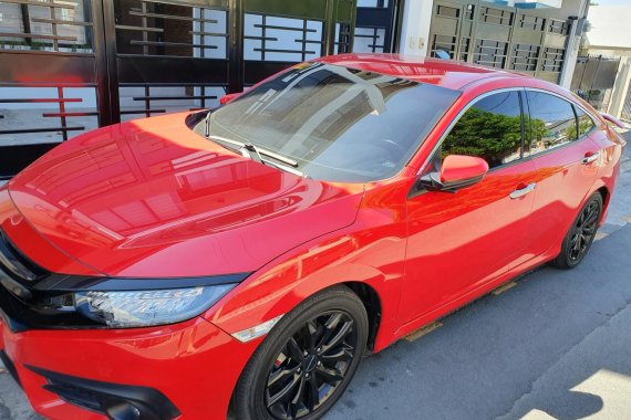 Red 2018 Honda Civic at 13000 km for sale in Metro Manila 