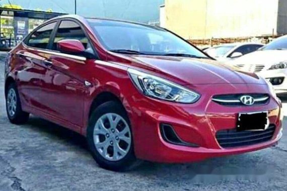 Red Hyundai Accent 2017 at 9000 km for sale 