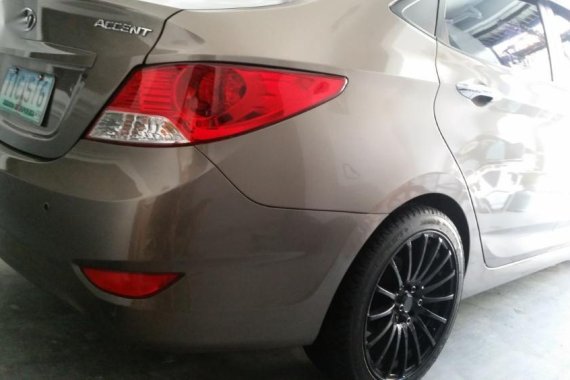 Hyundai Accent 2012 Manual Gasoline for sale in Quezon City