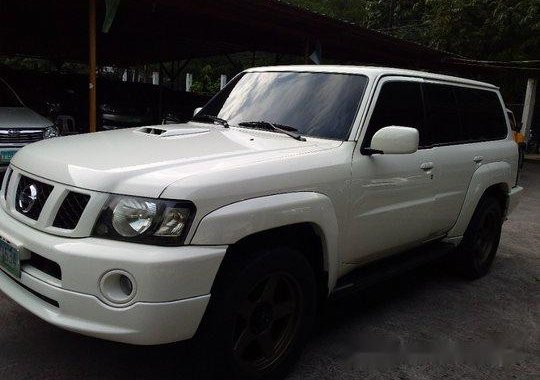 White Nissan Patrol 2009 Automatic Diesel for sale in Pasig