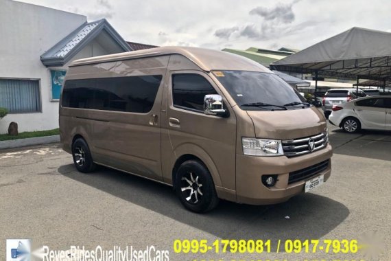 Gold Foton View Traveller 2017 for sale in Manual