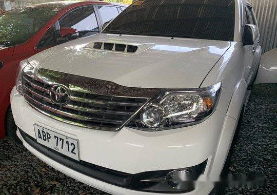 White Toyota Fortuner 2016 Manual Diesel for sale in Quezon City