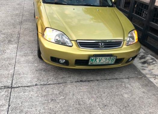 Yellow Honda Civic 2000 Automatic Gasoline for sale in Biñan