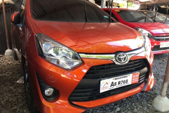 Orange Toyota Wigo 2019 for sale in Manual