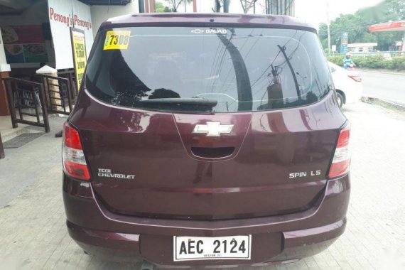 Selling Red Chevrolet Spin 2016 Manual Diesel at 31000 km in Davao City