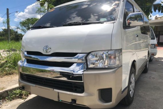 Sell Pearl White 2017 Toyota Hiace in Quezon City