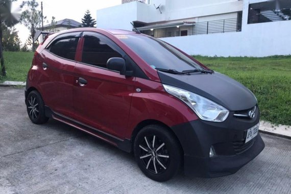Red Hyundai Eon 2013 Manual Gasoline for sale in Las Piñas
