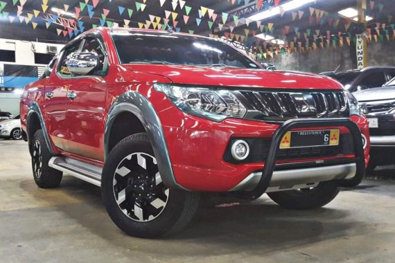 Red 2017 Mitsubishi Strada Truck for sale in Quezon City 