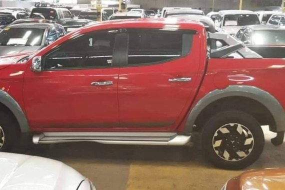 Red 2017 Mitsubishi Strada Truck for sale in Quezon City 