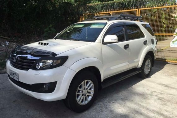 White 2014 Toyota Fortuner Automatic Diesel for sale 