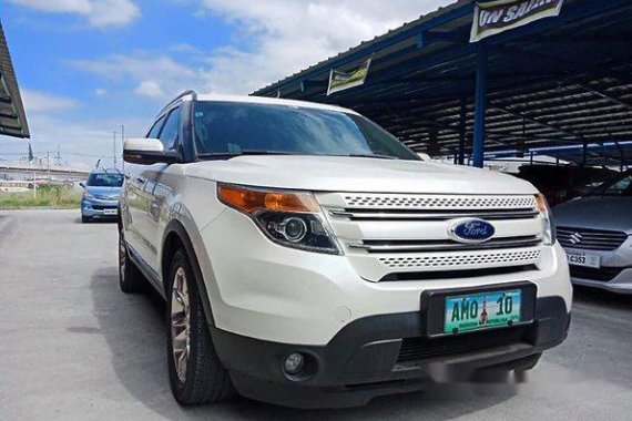 White Ford Explorer 2012 Automatic Gasoline for sale 