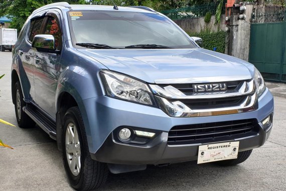 Sell Blue 2016 Isuzu Mu-X Automatic Diesel in Quezon City 