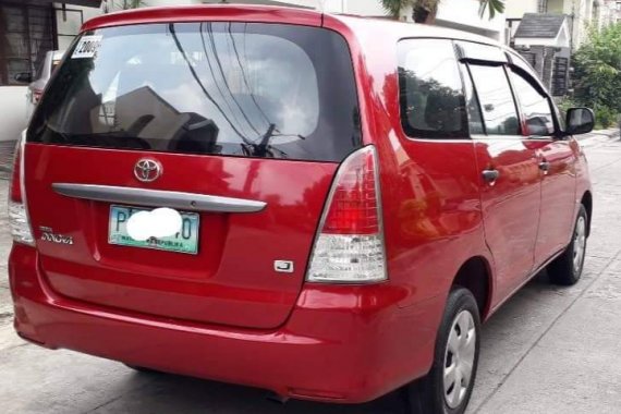 Selling Red Toyota Innova 2010 Manual Diesel 