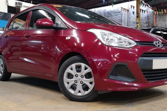 Red 2015 Hyundai Grand i10 for sale in Quezon City 