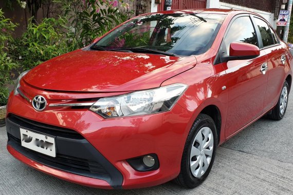 Red 2016 Toyota Vios Manual at 41000 km for sale 