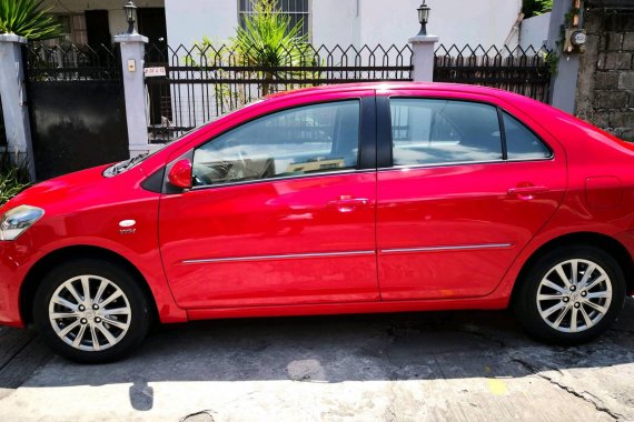 Selling Red 2013 Toyota Vios at 44700 km 