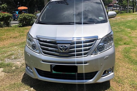 Silver Toyota Alphard 2012 for sale in Manila