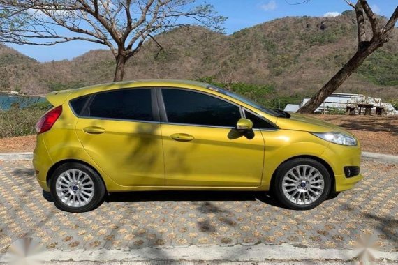 Yellow Ford Fiesta 2016 Hatchback Automatic Gasoline for sale in Manila