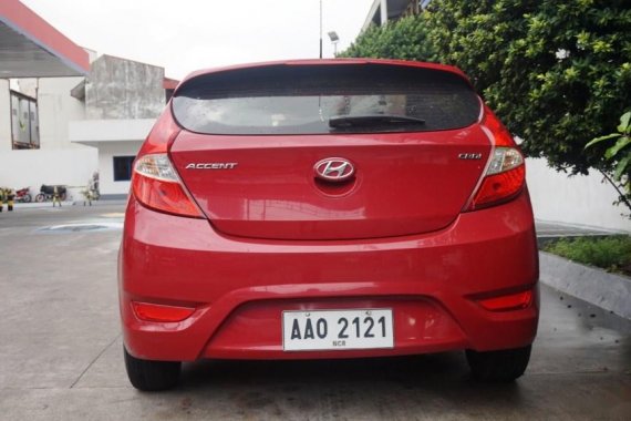 Selling Red Hyundai Accent 2014 Hatchback Automatic Diesel in Manila