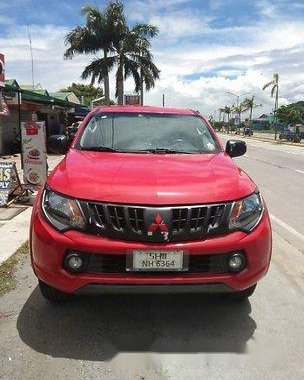 Red Mitsubishi Strada 2015 Manual Diesel for sale 