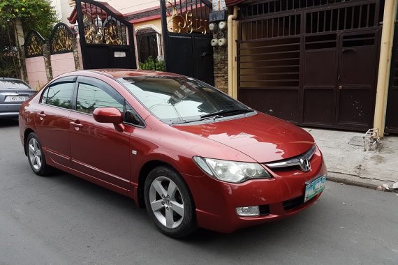 Red Honda Civic 2008 at 71376 km for sale 