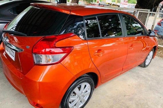 Orange 2015 Toyota Yaris Hatchback for sale in Isabela 