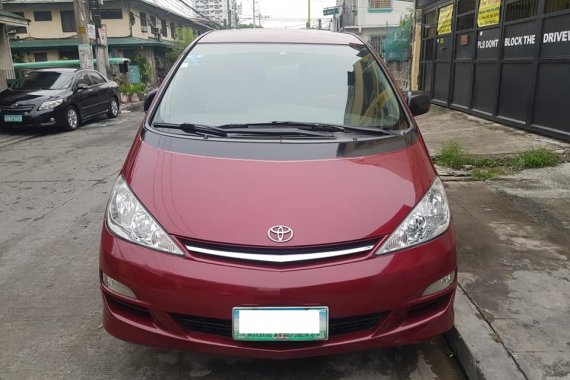 Red 2005 Toyota Previa at 95000 km for sale in Makati 