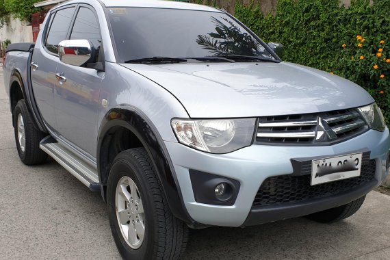 Silver 2014 Mitsubishi Strada Manual Diesel for sale in Quezon City 