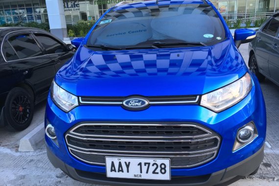 Blue Ford Ecosport 2014 Automatic at 36000 km for sale 
