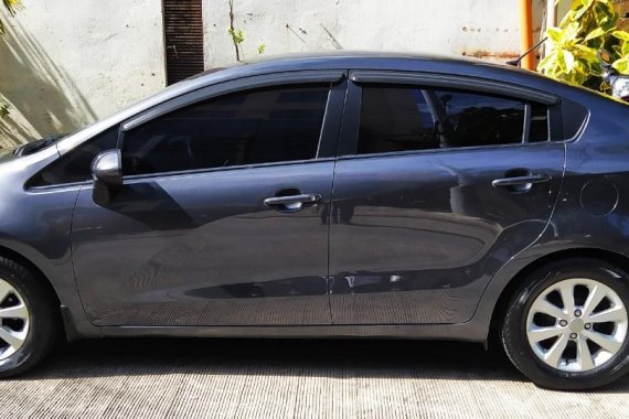 Grey Kia Rio 2012 Sedan for sale in Quezon City 