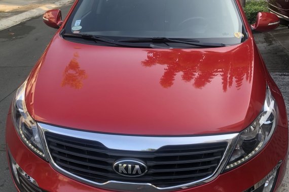 Red 2012 Kia Sportage at 40000 km for sale in Pasig 