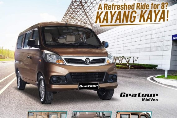 All New Gratour Minivan 8-seater with Low Down Payment in Pasig